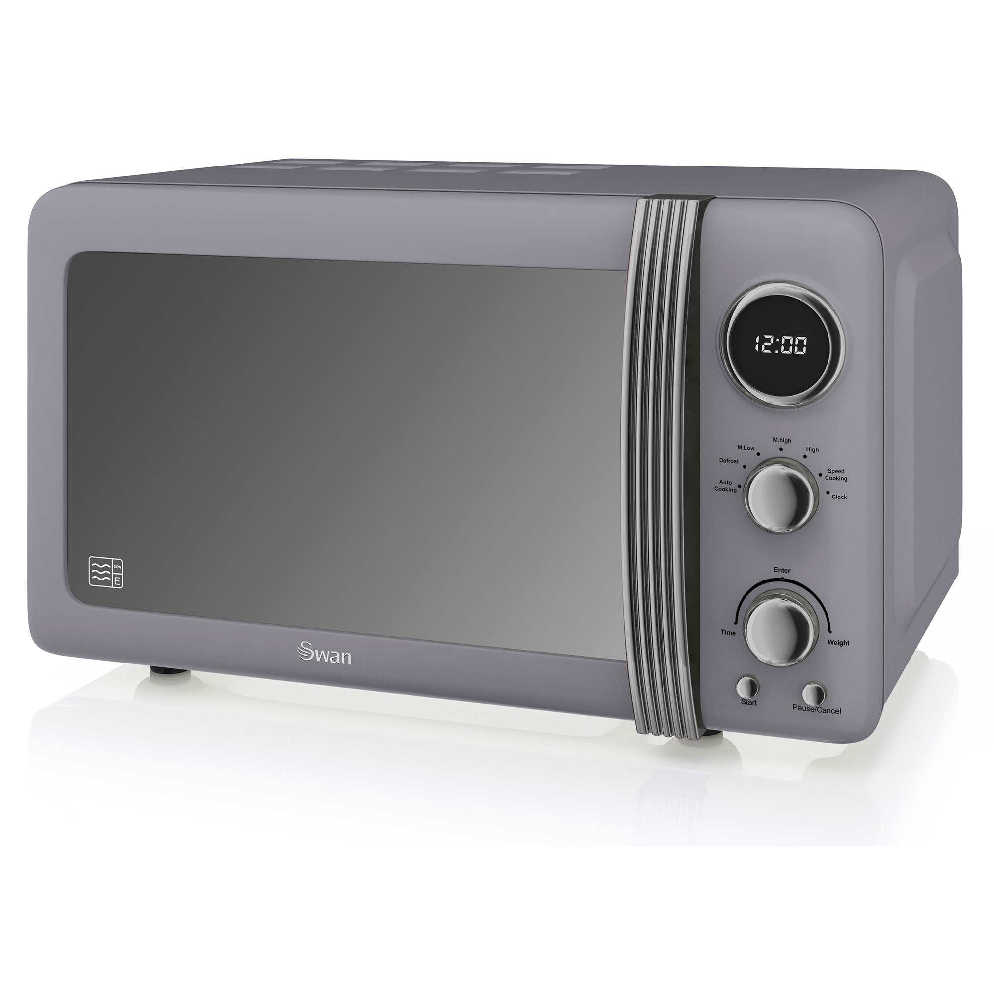 Retro Set Petit-Déjeuner Bouilloire 1,8L Grille-Pain 2 Tranches Micro-ondes 20L 850 Gris STRP2070GRNEU - Mathon - 5