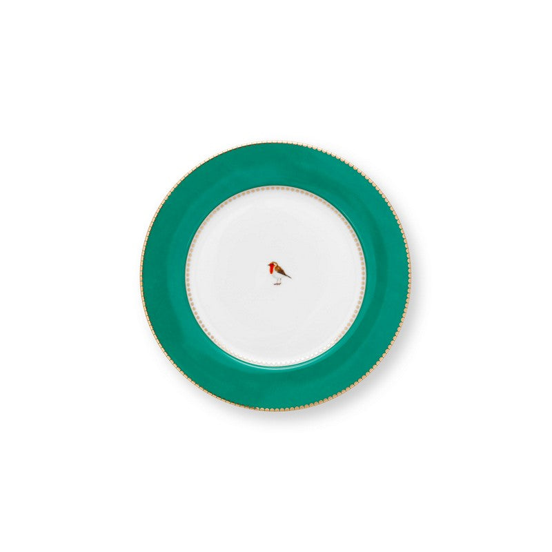Lot de 6 Assiettes dessert Love Birds Emeraude - 21cm Pip Studio - Mathon - 1