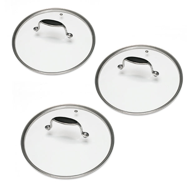 Lot 3 Couvercles en verre Excell