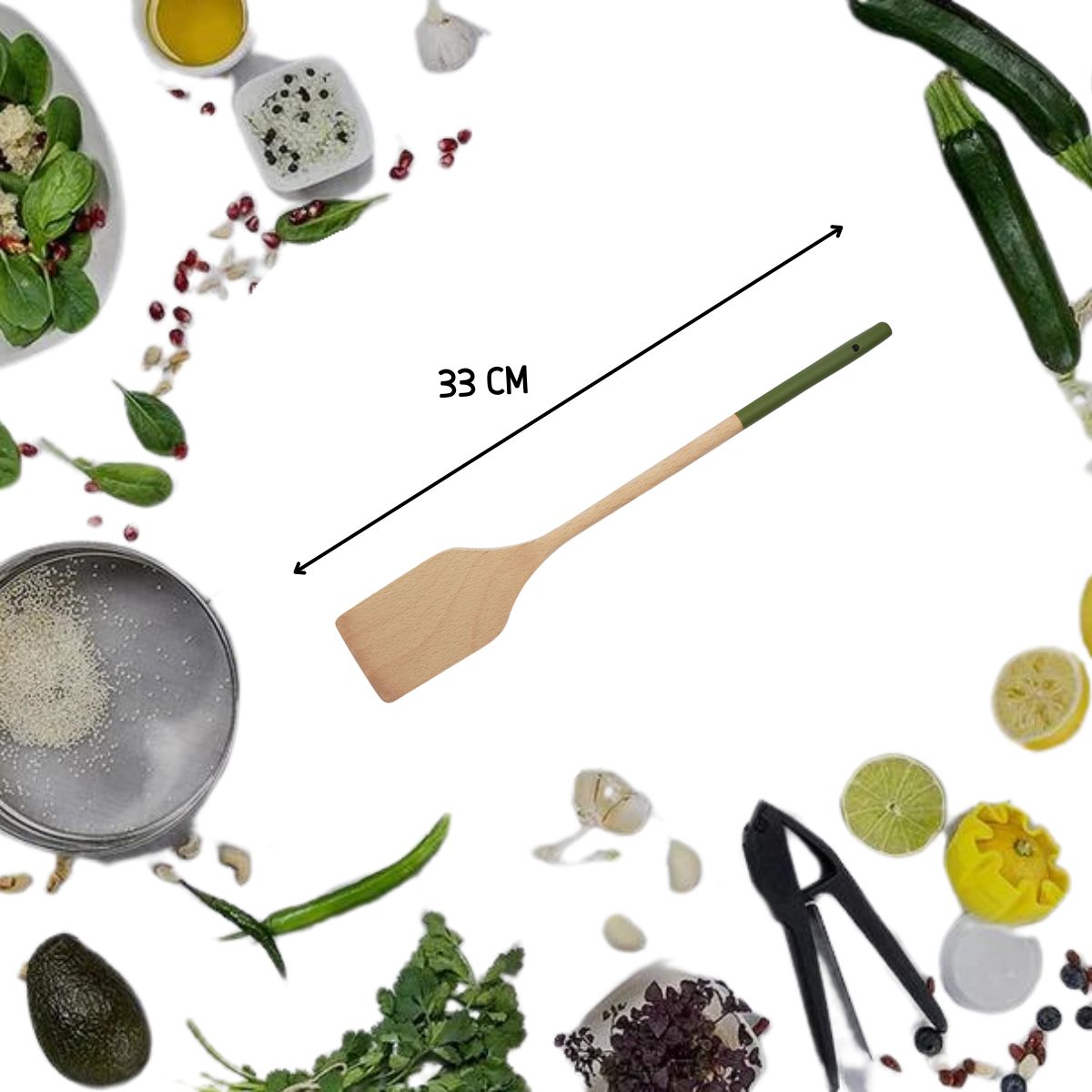 Spatule de cuisine 33 cm  Wood Edition Fackelmann - Mathon - 3