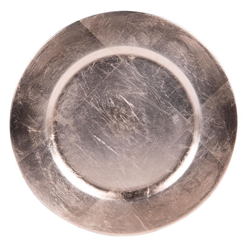 Assiette gold paillette 33 cm (lot de 6) Table passion - Mathon - 2