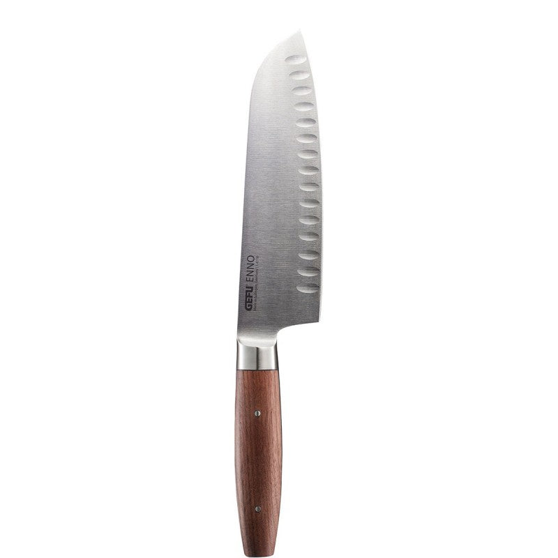 Couteau Santoku alvéolé Enno 18 cm avec lame cannelée en acier Gefu - Mathon - 6