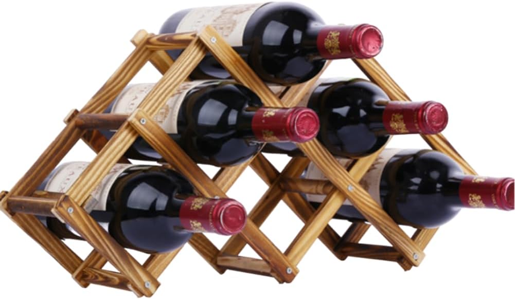 Casier à vin pliable en bois – 12 bouteilles Vendos85 - Mathon