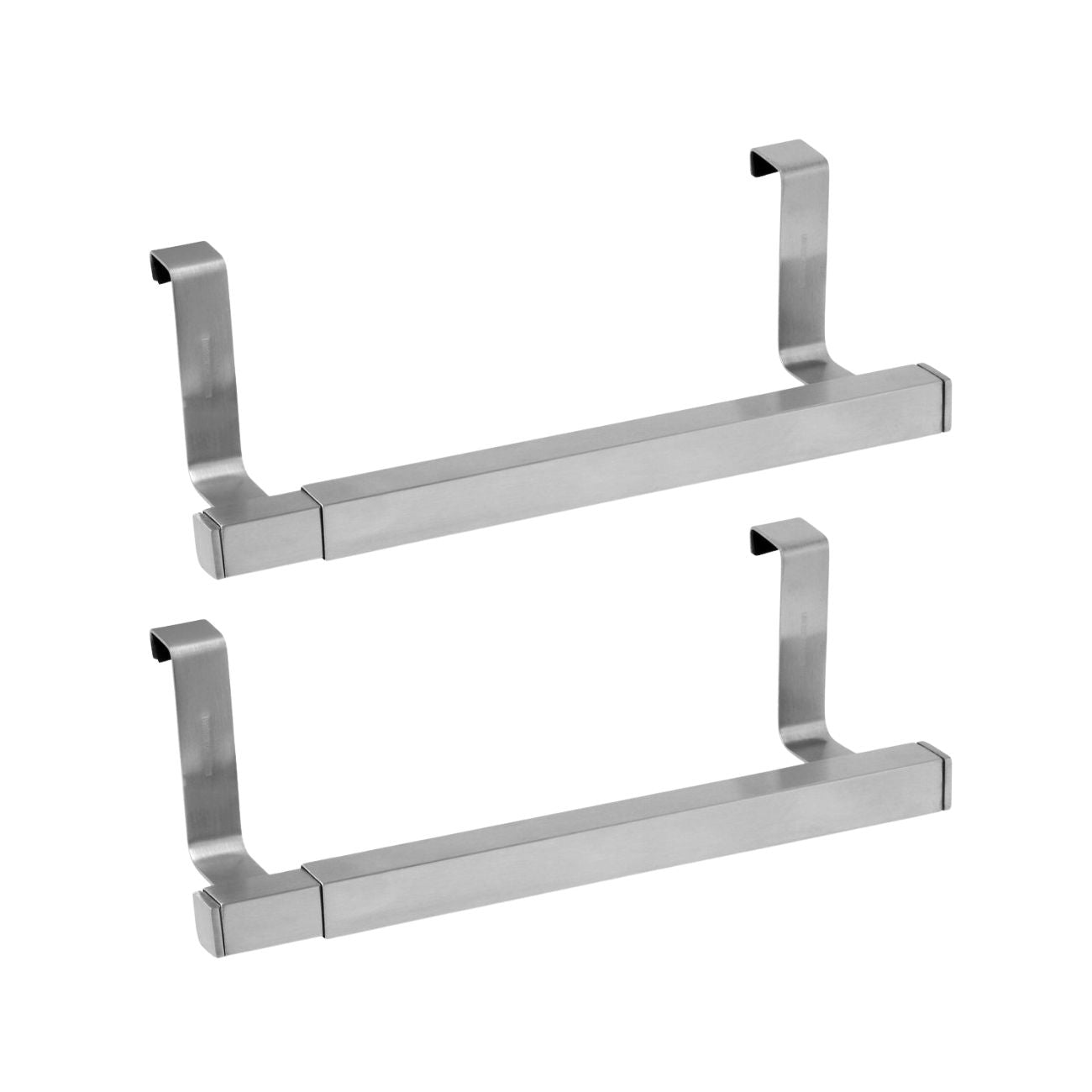 Ensemble de 2 porte-serviettes et torchons extensible inox  Tecno Fackelmann - Mathon - 1
