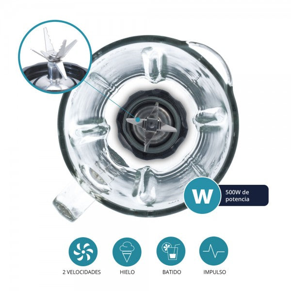 Bol Mixeur Tm Electron 500 W 1,5 L TM Electron - Mathon - 6