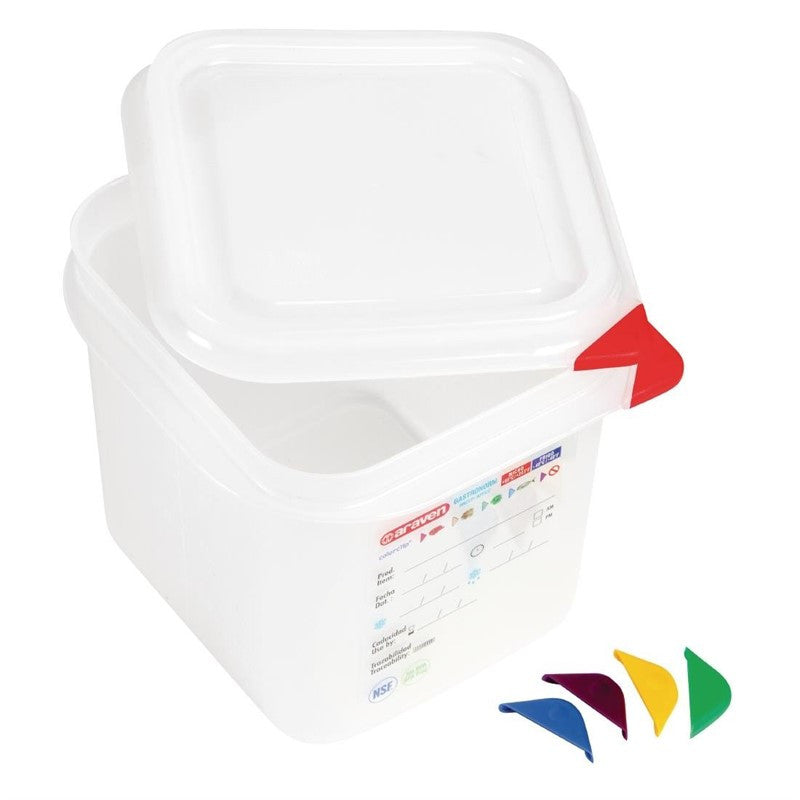 Boîte Alimentaire 2,6 Litres GN 1/6 - Lot de 4 - Araven - Mathon - 2