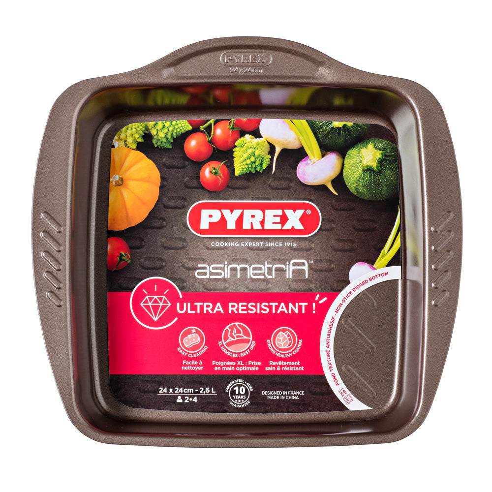 Plat à four carré Asimetria 24 x 24 cm Pyrex - Mathon - 1