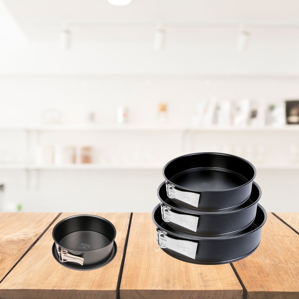 Set de 4 moules à manqué à charnière 18 cm + 24 cm + 26 cm + 28 cm  Tradition Dr. Oetker - Mathon - 2