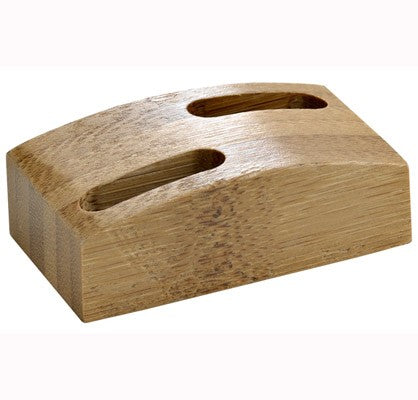 10Pcs - Mini socle bambou pour 2 pics "Shani"  60x35x20mm FirstPack - Mathon - 1