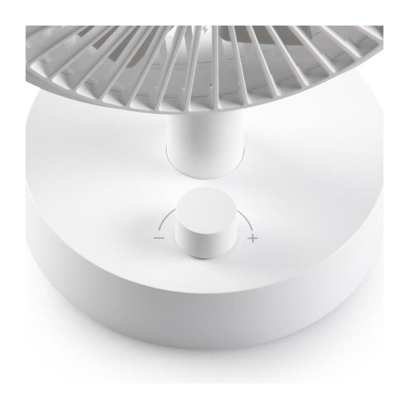 Ventilateur De Table - Domo - Li-ion Batt. 5v - Rechargeable Usb - Diametre 15 Cm - 10 Vitesses Domo - Mathon - 2