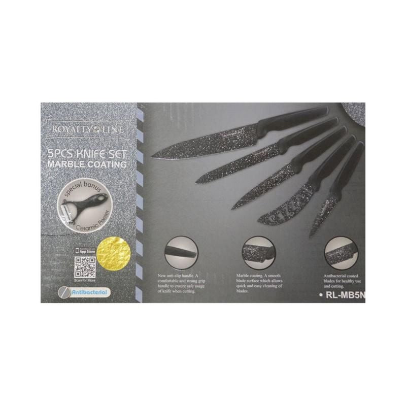 Set de Couteaux Inox revetement anti-adhesif 6 pcs Royaltyline RLMB5N Royalty Line - Mathon - 3