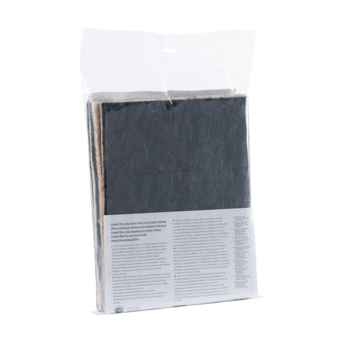 Filtre pour hotte fibres naturelles végétales combiné charbon actif 57 x 47 cm  Accessoires pour hotte et friture Fackelmann - Mathon - 4