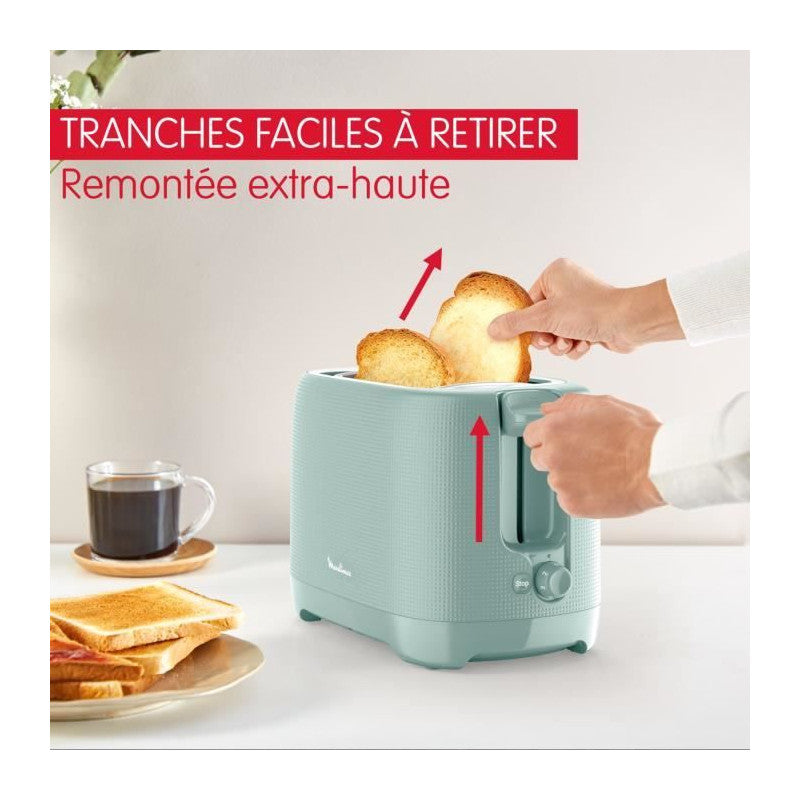 Grille-pain 2 Fentes, 7 Niveaux De Dorage, Réchauffe Viennoiseries, Fentes Larges, Poignée Surélévation, Morning Lt Moulinex - Mathon - 3