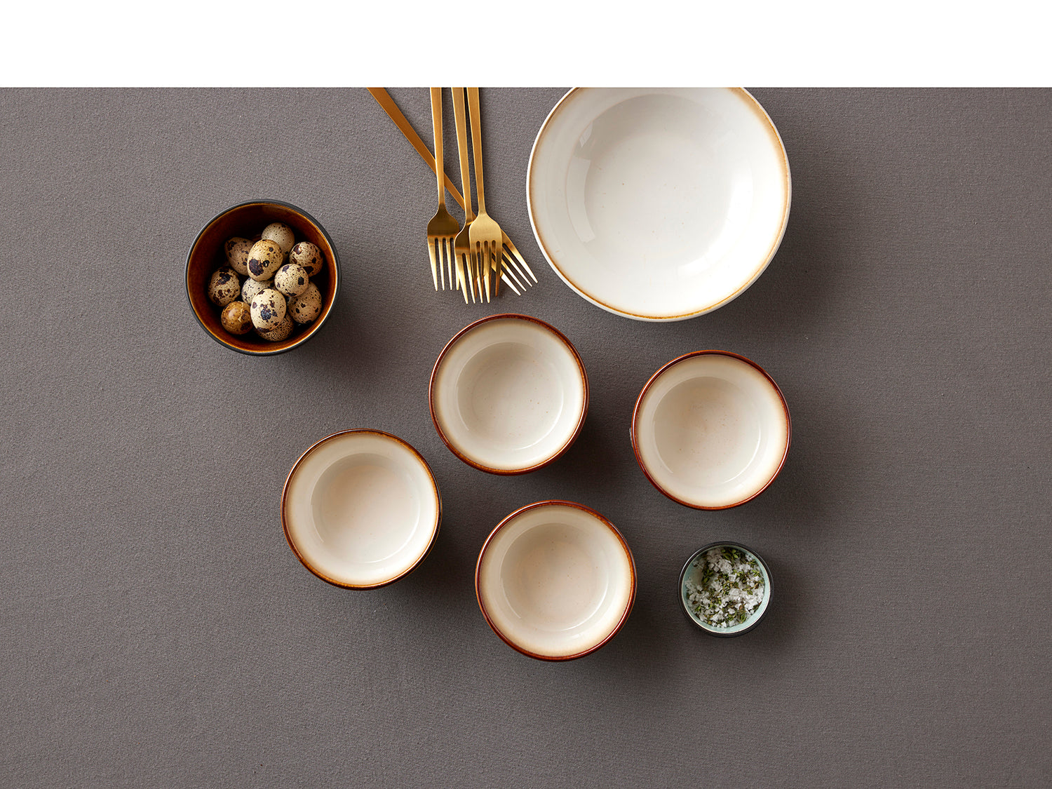 Bol GASTRO 10cm en grès émaillé Crème/Crème Bitz - Mathon - 3