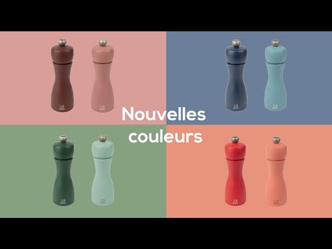 Tahiti Duo de moulins à poivre et à sel manuels en bois, eau, 15 cm Peugeot - Mathon - 4