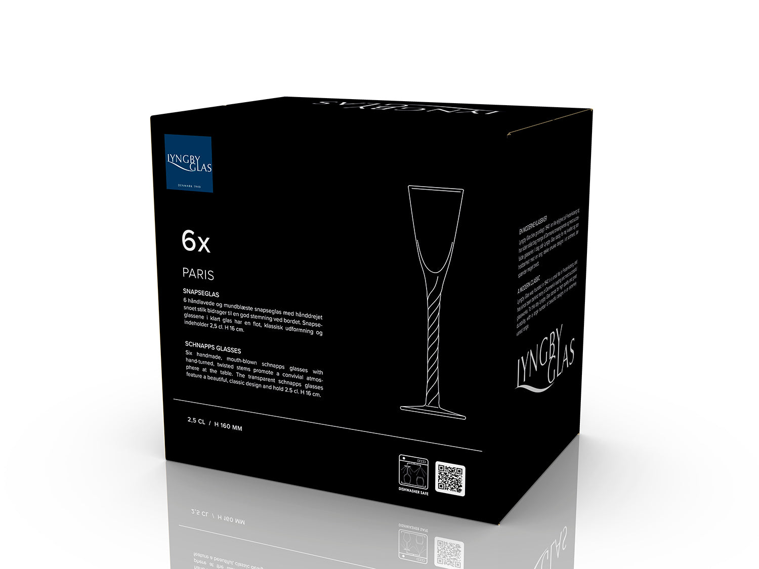 Ensemble de 6 verres à schnapps Transparent Lyngby Glas - Mathon - 5