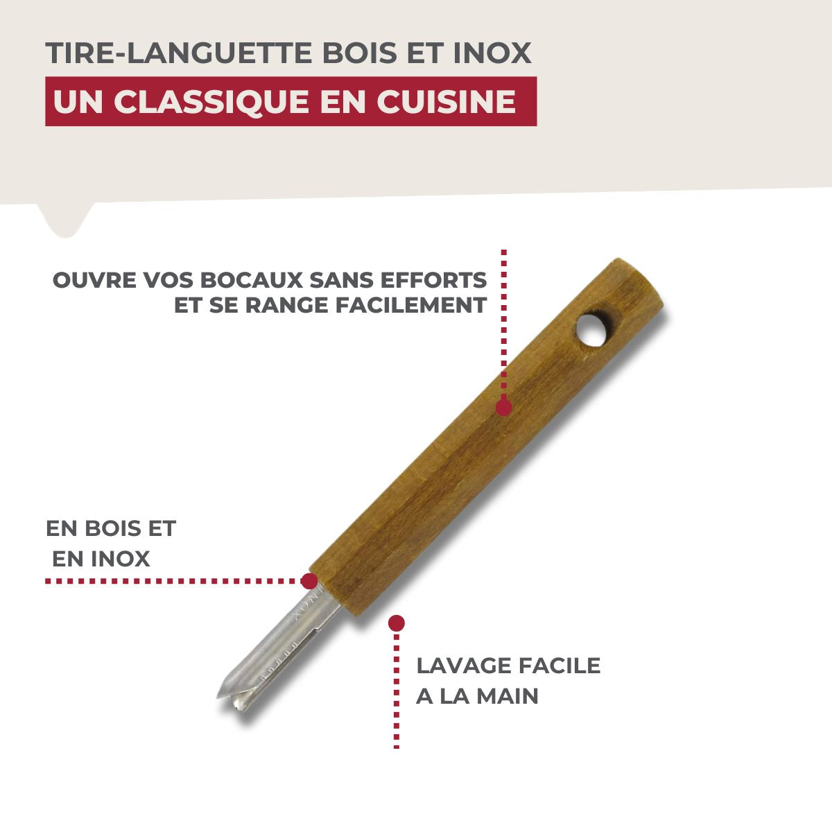 Tire languette, ouvre bocaux Fackelmann - Mathon - 6