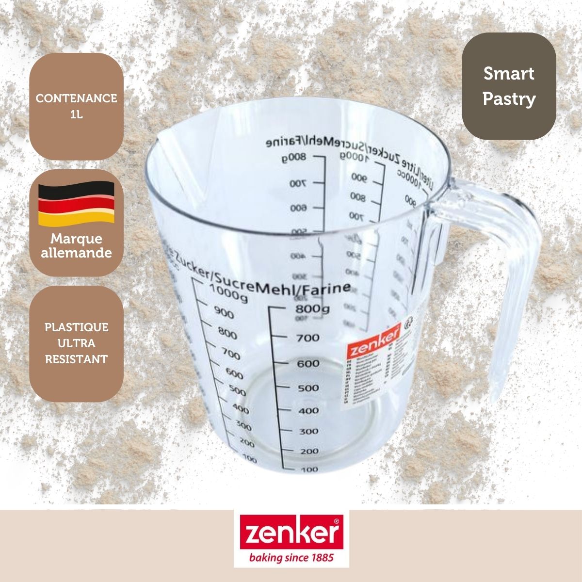 Verre doseur 1 litre Zenker Smart Pastry Zenker - Mathon - 2