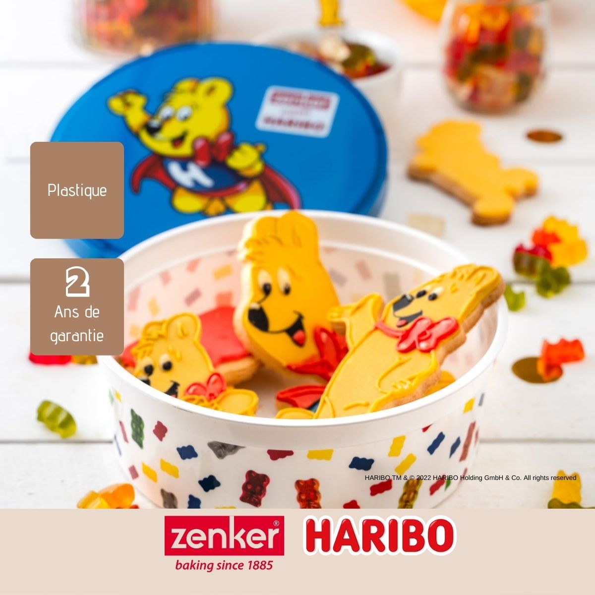 Boîte alimentaire avec couvercle en plastique 18,5 cm Zenker Haribo Zenker - Mathon - 4