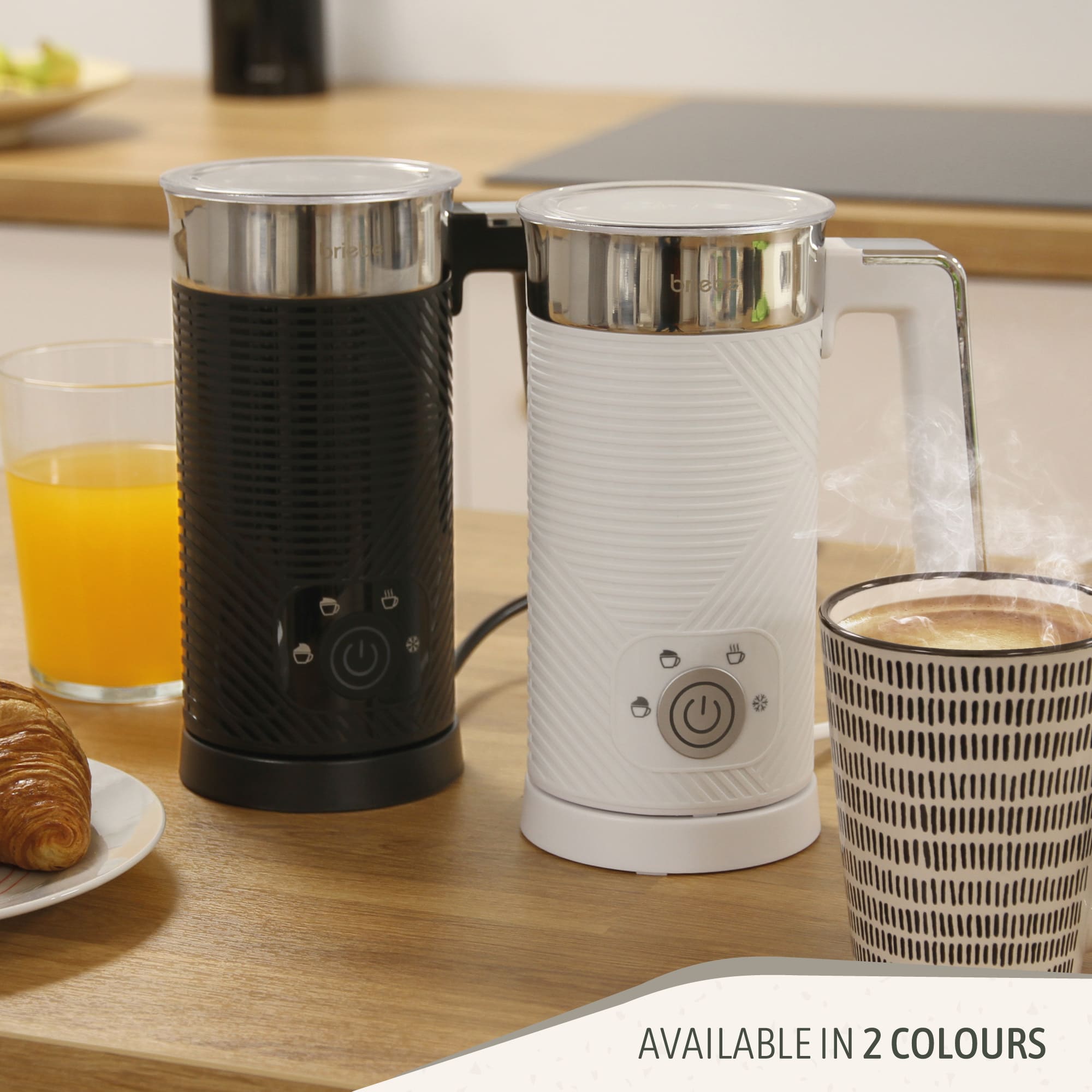 Elegance Mousseur à Lait Électrique, Réchauffeur Mousseur Froid/Chauffant 130ml 500 Noir MF1172BLK - Mathon - 6