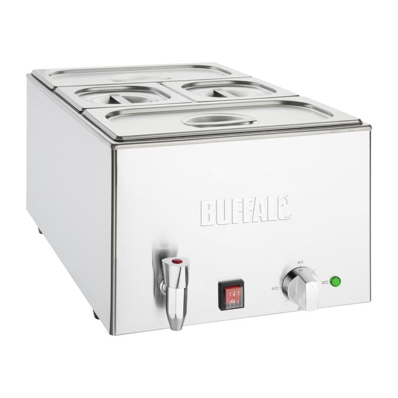 Bain-marie Professionnel avec Robinet et Bacs GN - Buffalo - Mathon - 1