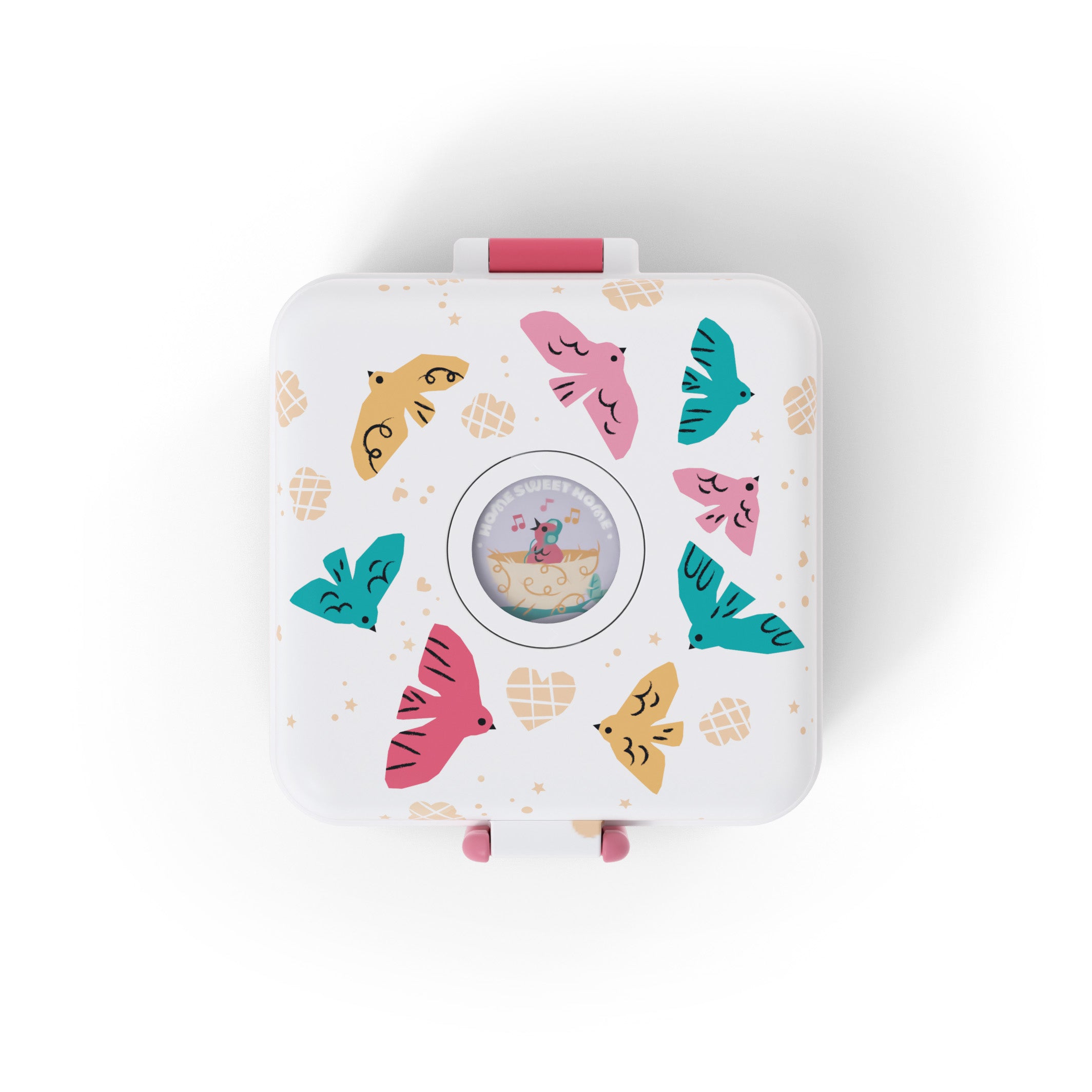 Boîte à sandwich enfant Snacky 850ml rose Birds Monbento - Mathon - 5