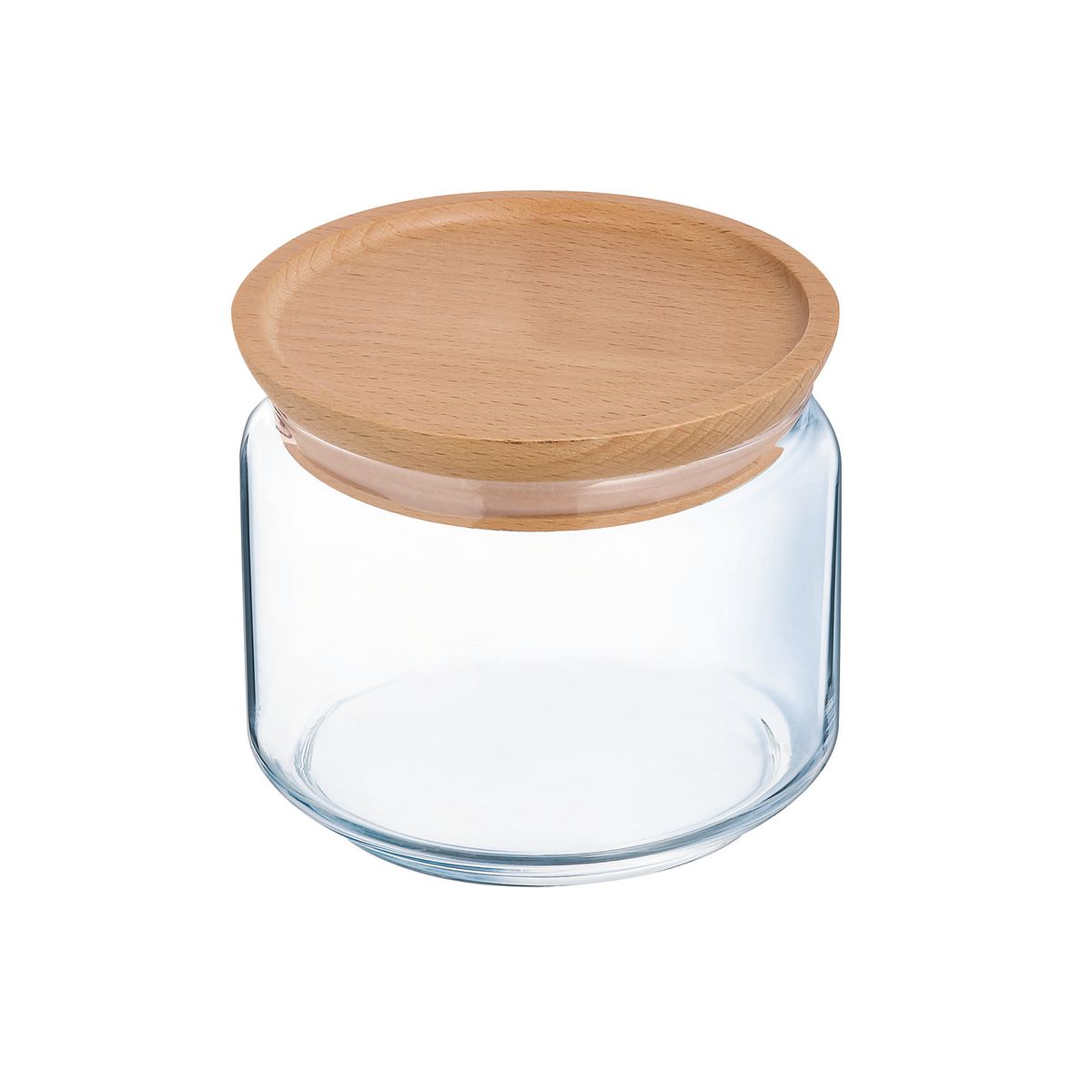 Pot de conservation en verre Pure Jar Wood - Luminarc Luminarc - Mathon - 1