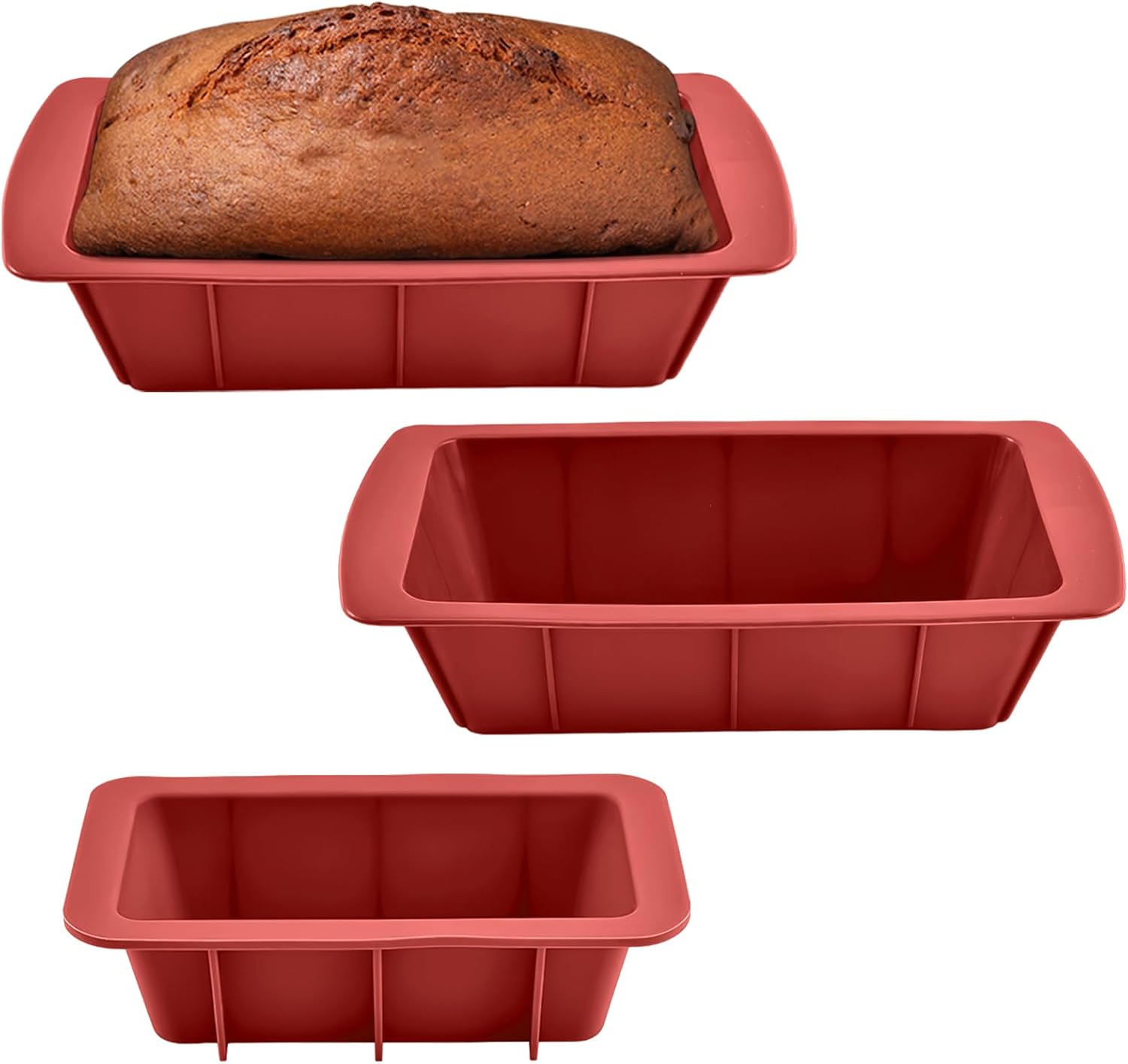 Lot de 3 moules à pain en silicone antiadhésif Vendos85 - Mathon