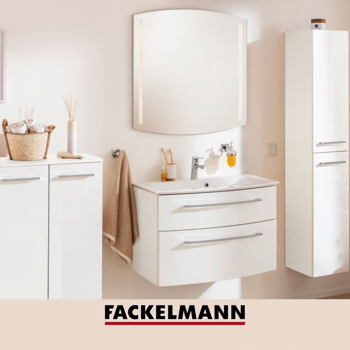 Porte serviette mural double crochet gris chromé  Mare Fackelmann - Mathon - 6