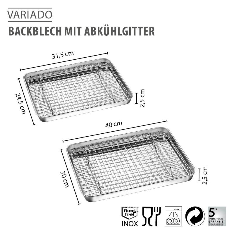 Plat en inox et sa grille 31,5 cm Gefu - Mathon - 4