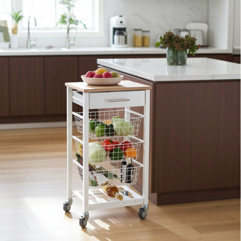 Chariot de cuisine onda effet latté Don Hierro - Mathon - 4