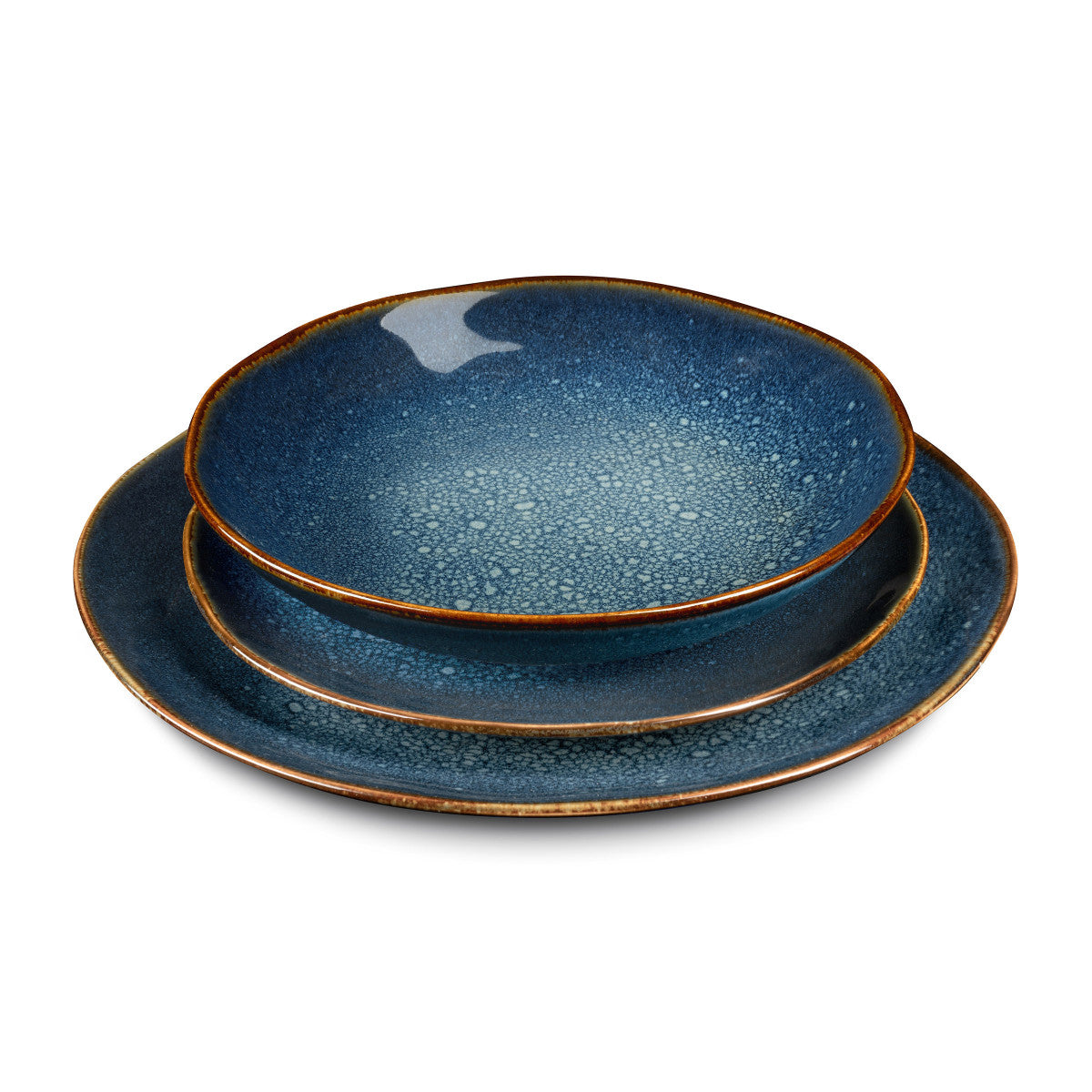 Vertigo Denim - Assiette dessert 21 cm (lot de 6) Médard de Noblat - Mathon - 2