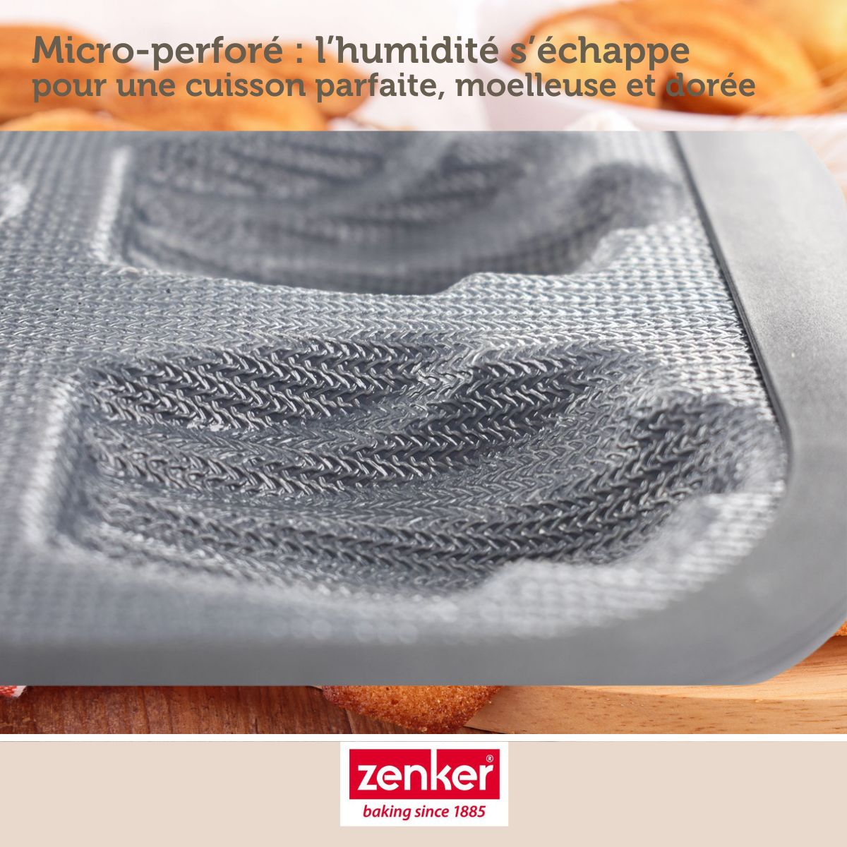 Moule 9 madeleines 28 x 18 cm Zenker Silicone fibre de verre Zenker - Mathon - 4