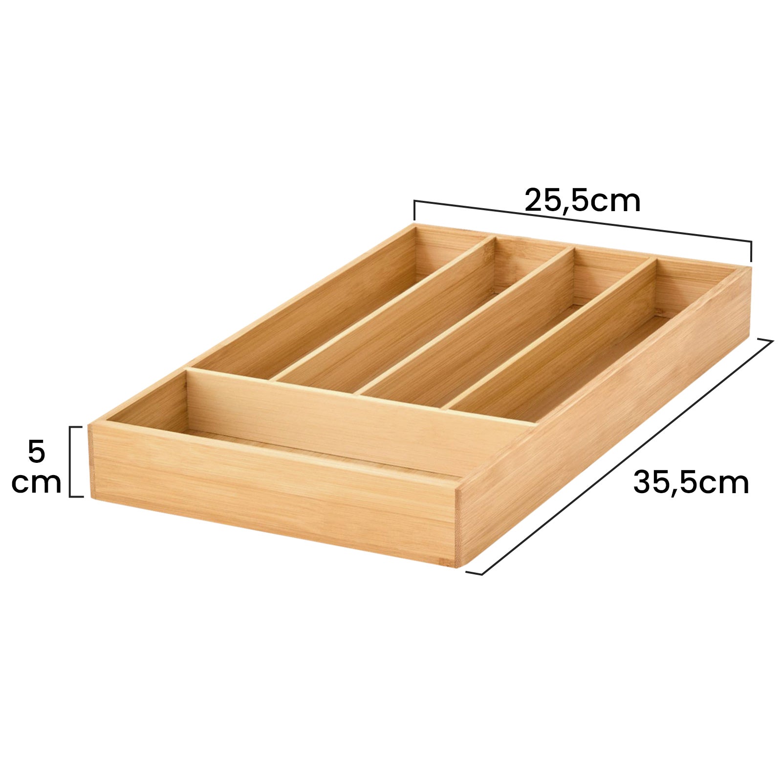 Plateau à Ustensiles en Bambou Cheffinger - Mathon - 4