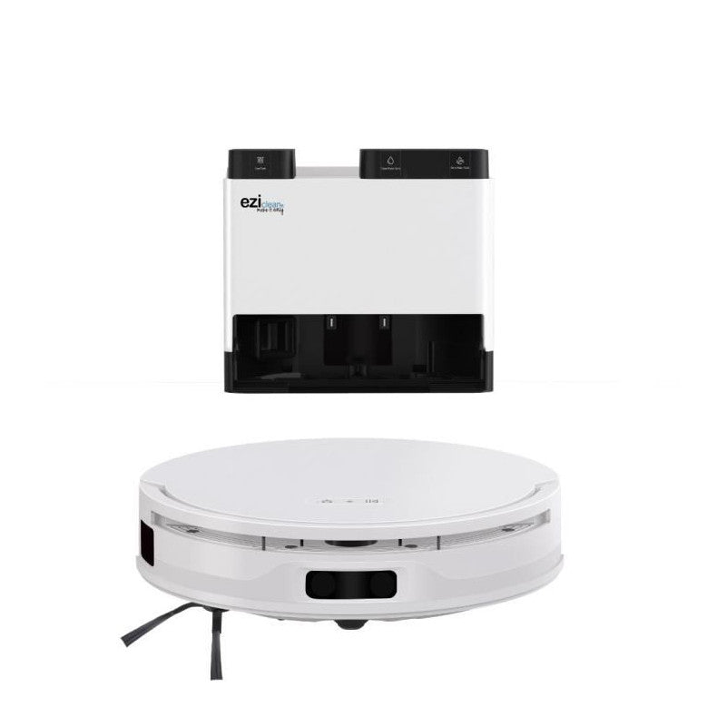 Eziclean All In One Z12 Ultra - Robot Aspirateur Laveur Connecté Avec Base De Vidage - 270 Min - 14,4 V - 1,8 L - Blanc Eziclean - Mathon - 2