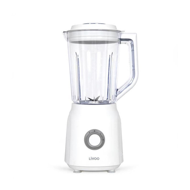 Blender - Livoo - 1,5 L - 600 W - 22 000 Tours/min - 2 Vitesses - Turbo Blanc Livoo - Mathon - 1