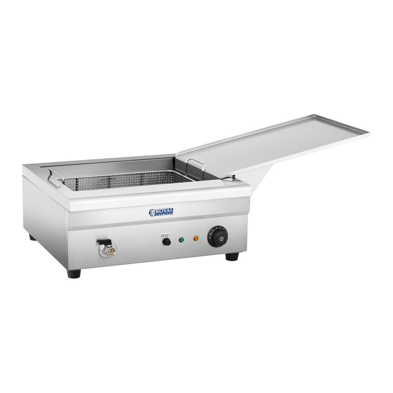 Friteuse électrique professionnelle restaurant 18 litres 3 200 W zone froide 14_0001769 - Mathon - 2