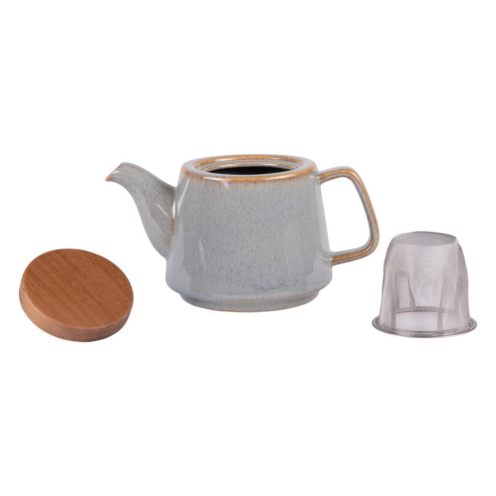 Théière avec filtre Kaito gris 0,9L Table passion - Mathon - 2