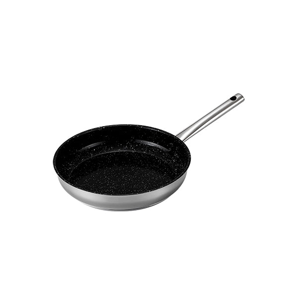 Poêle inox avec revêtement céramique 24 cm  Kitchenpro - Mathon - 1