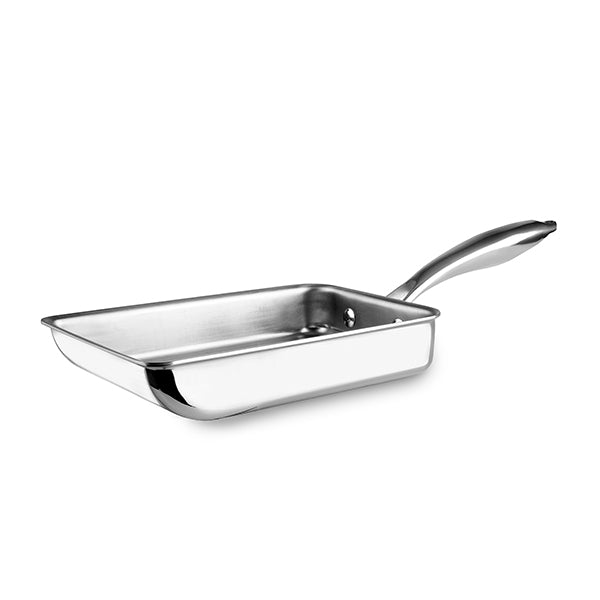Poêle inox Tamagoyaki rectangulaire 18 cm Ibili - Mathon - 1
