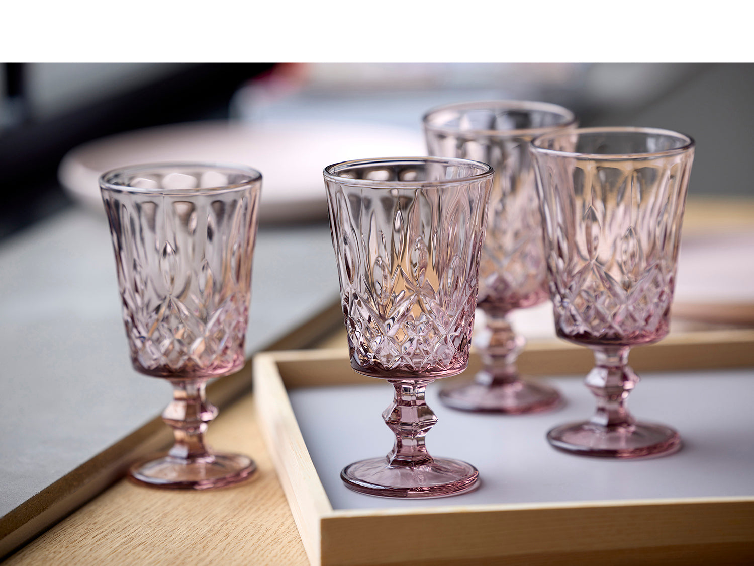 Set de 2 verres à vin SORRENTO Rose Lyngby Glas - Mathon - 5