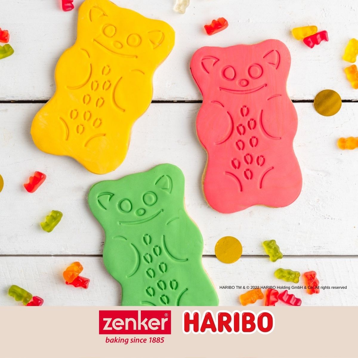 Emporte-pièce biscuits 2 en 1 en plastique Zenker Haribo Zenker - Mathon - 10