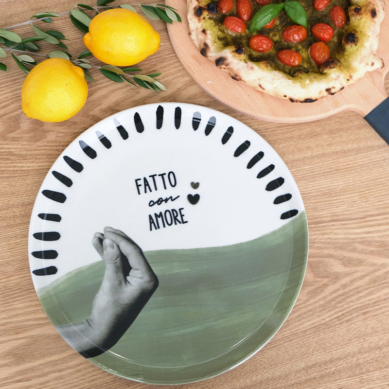 Assiette à pizza  Atina  Eucalyptus Ziipa - Mathon - 2