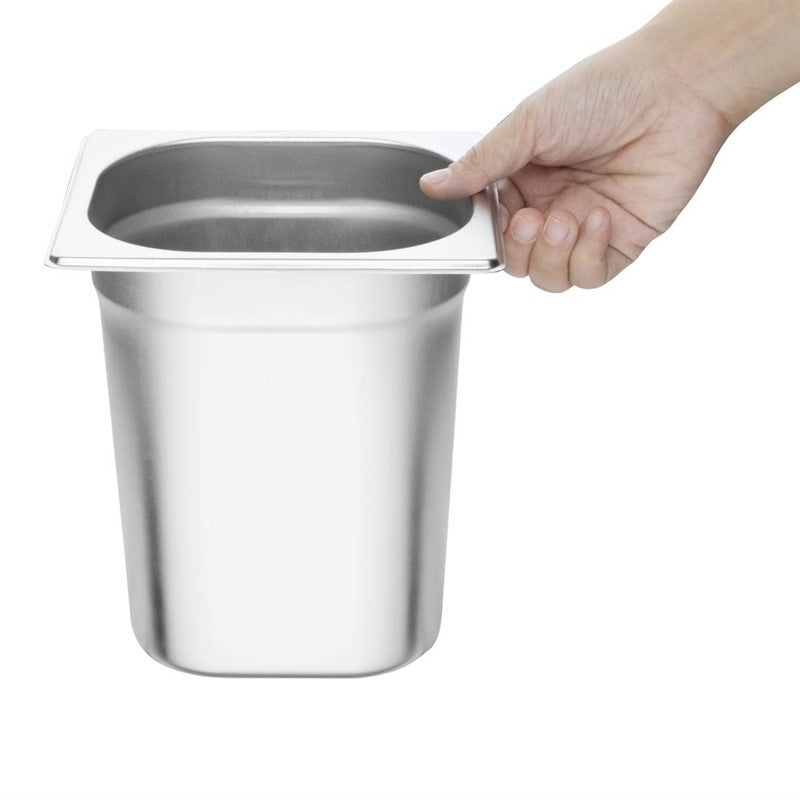 Bac Gastro Inox GN 1/6 - 200 mm - Vogue - Mathon - 3