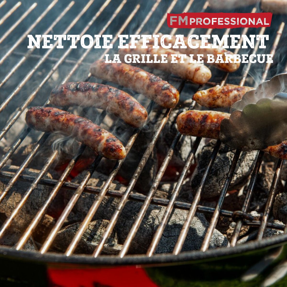 Brosse à nettoyer le barbecue 28 cm bois et acier FM Professional - Mathon - 4