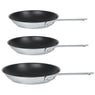 Lot 3 poêles inox antiadhérentes 1826 20, 24 et 28 cm Cristel - Mathon - 1
