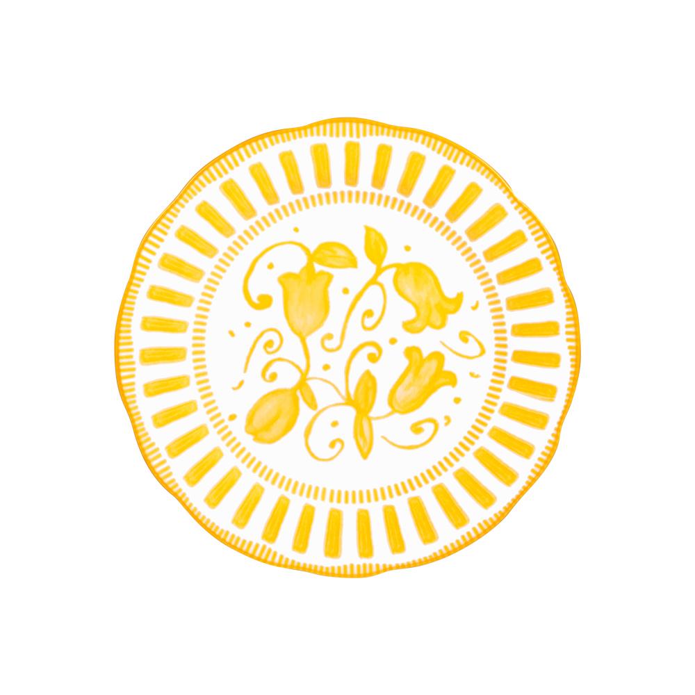 Assiette à dessert Napoli jaune 21 cm (lot de 6) Table passion - Mathon - 2