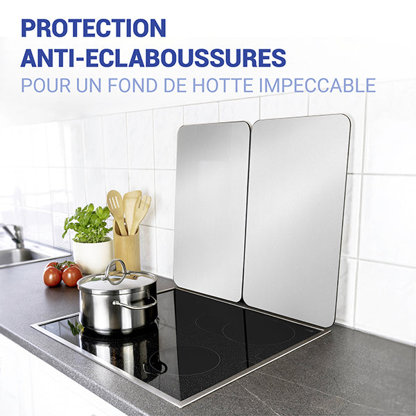 Set de 2 couvres plaques argent 30 x 52 cm Wenko by Maximex - Mathon - 4