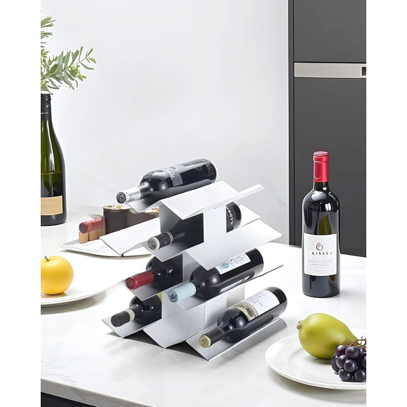 Porte-bouteilles de table << in vino veritas >>, 10 bouteilles Don Hierro - Mathon - 2