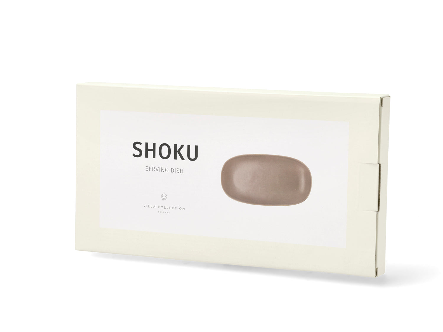 Plat de service Shoku en Grès Marron chaud Villa Collection - Mathon - 5